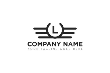 initial letter l wing logo, icon, symbol vector illustration design template