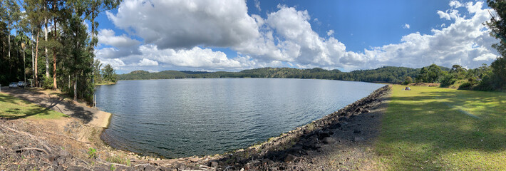 Lake Baroon and the surrounding forests, a main water reservior in Queensland