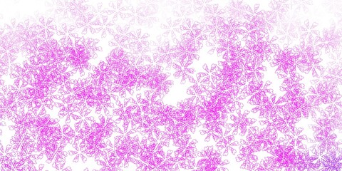 Light purple vector abstract template with leaves.