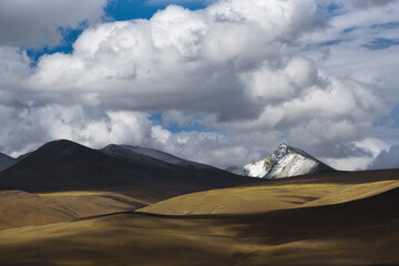 clouds over the mountains