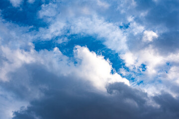 Blue sky with white clouds