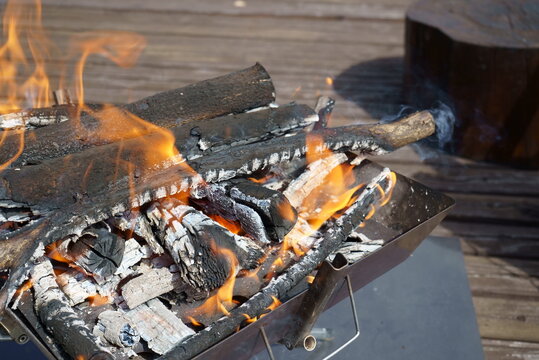 BBQ And Bonfire In The Garden