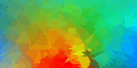 Light multicolor vector abstract triangle template.