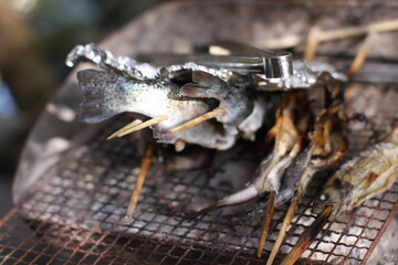 Yamame(japanese trout), called queen of mountain stream grilled with salt