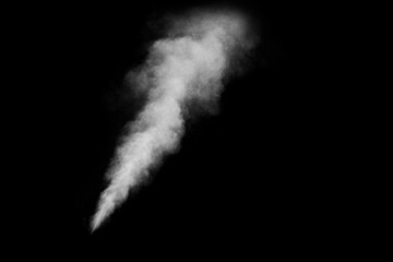 Figured smoke on a dark background. Abstract background, design element, for overlay on pictures