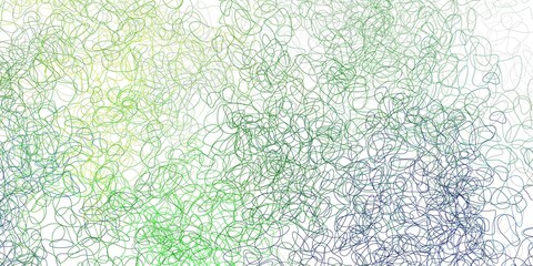 Light blue, green vector texture with memphis shapes.