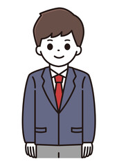 男子学生 イラスト