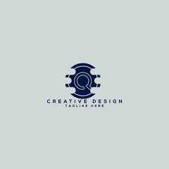 Obraz premium Creative letter Q security logo, and app logo.
