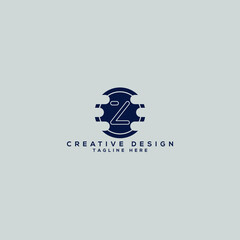 Fototapeta premium Creative letter Z security logo, and app Z logo.