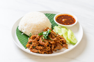 spicy grilled pork with rice