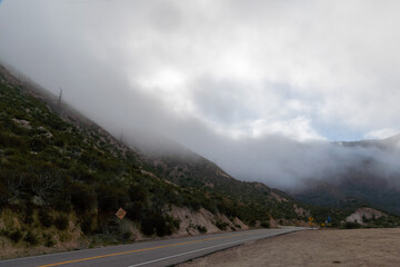 Angeles National Forest, CA on a Foggy Morning