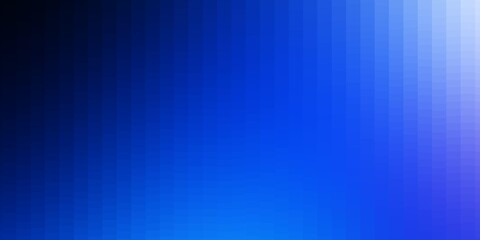 Dark BLUE vector background with rectangles. Rectangles with colorful gradient on abstract background. Pattern for business booklets, leaflets