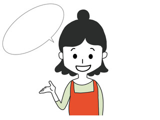 主婦　ススメル　吹き出し