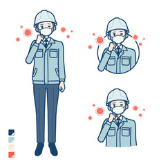 simple work wear man_infection virus