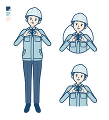 simple work wear man_love-mark-hand-sign