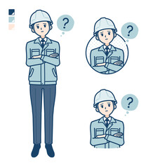 simple work wear man_Question-pose