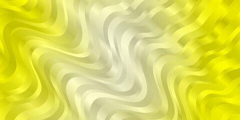 Fototapeta premium Light Yellow vector background with bows. Colorful geometric sample with gradient curves. Pattern for ads, commercials.