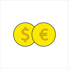 money icons. illustration for web and mobile design.