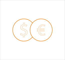 money icons. illustration for web and mobile design.