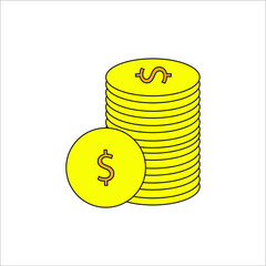 money icons. illustration for web and mobile design.