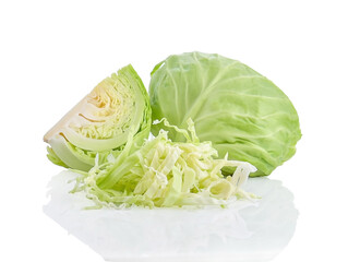 Cabbage isolated on white background