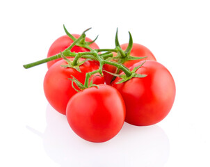 Tomatoes isolated on white background