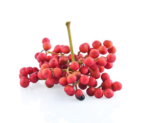 Sichuan pepper isolated on a white background