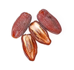 dried date isolated on white background