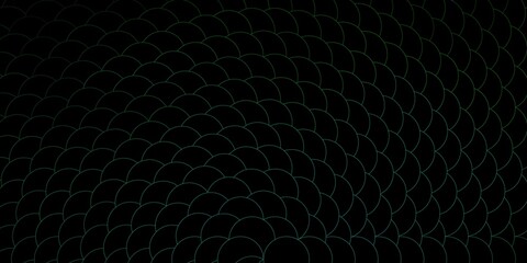 Dark Green vector pattern with spheres. Abstract colorful disks on simple gradient background. Pattern for wallpapers, curtains.