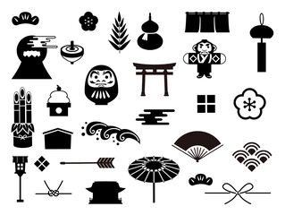 日本　和風　アイコン