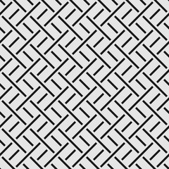 Seamless geometric weave pattern with elements of lines