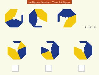 Educational game for kids and adults. development of logic iq. Task game what comes next? visual intelligence, mind games