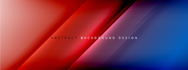 Motion concept neon shiny lines on liquid color gradients abstract backgrounds. Dynamic shadows and lights templates for text