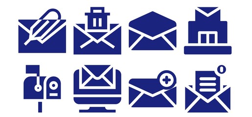 e-mail icon set