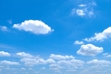 White cloud and Beautiful with blue sky background.