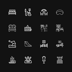 Editable 16 relax icons for web and mobile