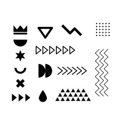 Set of vector geometric shapes.
