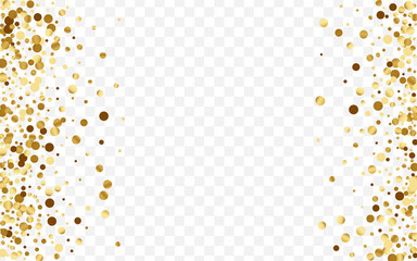 Gold Shine Circle Design. Wedding Confetti 