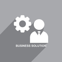 business solution icon, Business icon vector