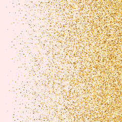 Gold Sequin Effect Pink Background. Falling 