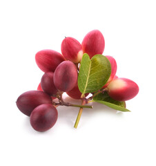 Mango yawning lime boo isolated on white background.Thai herbal medicine.