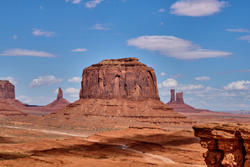 Fototapeta na wymiar Landscape of Monument valley. Navajo tribal park, USA