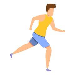 Fototapeta na wymiar Running lifestyle icon. Cartoon of running lifestyle vector icon for web design isolated on white background