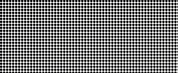 Black and white circle dot pattern design background monotone