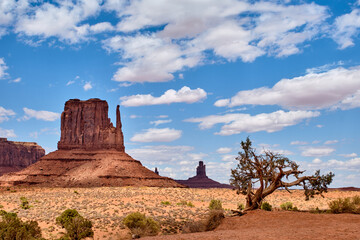 Landscape of Monument valley. Navajo tribal park, USA