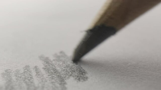 close up of pencil drawing on white paper