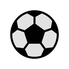 Fototapeta premium Vector soccer (football) ball isolated on white - classic design with black pentagons and white hexagons