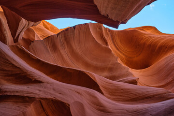Antelope Canyon lights and rocks arizona usa