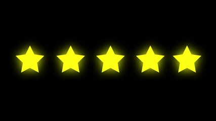 Five stars that fall and shine