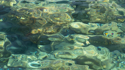 abstract colors of water